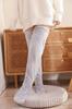 Otoño e invierno 2023 calcetines de piso de osito de peluche, medias, rodilleras, calcetines altos cálidos para mujer
