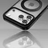 Funda con soporte giratorio de 360 grados, compatible con Apple 17 Pro, con textura similar a la piel, adsorción magnética y un diseño que soporta el botón de la cámara para tomar fotos fácilmente