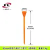 Nuevo tee de golf, tee de golf de plástico, clavija de golf, tee de plástico, 83mm