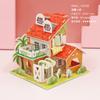 Quebra-cabeça tridimensional 3D infantil atacado meninos e meninas brinquedos educativos modelo de casa de papel artesanal DIY tenda em estoque