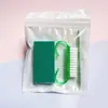 Nuevo traje portátil de manicura Rojo Rosa lima de uñas tira pulidora cepillo de cuerno herramienta exfoliante manicura juego de 6 piezas