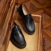 Sapatos Casuais de Couro Genuíno Camurça de Primeira Camada Estilo Japonês Cano Baixo Bico Quadrado Cadarço Sapatos de Trabalho Mocassins