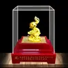 Veludo areia dourada ornamentos doze Zodíaco artesanatos rato Boi Tigre Coelho Dragão Serpente Cavalo Ovelha Macaco galo cachorro porco presente de aniversário