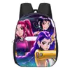 Mochila Infantil Temática do Grupo de Meninas Caçadoras de Demônios Transfronteiriças, Mochila de Jardim de Infância, Bolsa de Ombro Duplo de Grande Capacidade, Bonita e Leve para Alunos do Ensino Fundamental