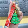 Criativo gotejamento cola Papai Noel chaveiro pingente feminino bonito dos desenhos animados saco enfeites de Natal pequeno presente atacado
