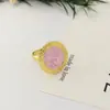 Anel Simples Europeu de Aço Inoxidável com Gotejamento de Óleo Colorfast Geométrico Titânio Aço Anel de Prensagem de Óleo Joia de Mão Feminina Personalizado