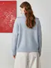 26 Novidade Outono/Inverno Suéter de Lã Escovada Lã Cashmere Seda Engrossado Gola POLO Estilo Old Money Suéter de Lã