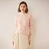 Suéter Elegante de Encaje con Cuello Alto y Diseño Hueco, Adelgazante, para Commuter, 100% Cachemira, Tejido Base para Mujer, Primavera 2026