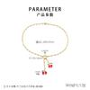 Collar Personalizado Popular Fruta Cereza Roja Manzana Pimienta Creativo Hueco Amor Borla Dongguan Joyería de Acero de Titanio