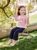 [Produto Novo Outono 2026] Calça Jerry para Bebês Meninas Calça Flare Respirável Calça Esportiva para Bebê Calça Casual Infantil