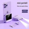 Kit de Power Bank Portátil de 10000mAh com Cabo Embutido, Placa PCBA e Carcaça que Pode Ser Impressa com Logo