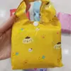 Bolsa de Compras Plegable Impermeable de Material Impreso Bolsa a Cuadros 210D Bolsa de Compras 2 en 1 Bolsa Protectora de Dibujos Animados Impermeable