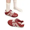 Zapatos de entrenamiento alemanes de cuero suave para mujer, nueva moda de otoño, suela gruesa de espuma de goma, con cordones, versátiles, de suela blanda, zapatos deportivos casuales