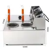 Freidora Eléctrica Combo Comercial para Cocinar Fideos, Hot Pot Picante, Pollo Frito, Papas Fritas y Equipo para Snacks con Doble Tina