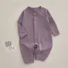 Mameluco para bebé primavera y otoño cómodo pijama de algodón puro mameluco de manga larga para recién nacido mameluco sin costuras para bebé
