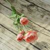 5 Cabezas de Flores Artificiales de Seda Rosa Té Loto para Arreglos de Pasillo de Boda, Decoración de Sala de Estar en Casa y Flores Artificiales Específicas para Bodas