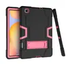 Adequado para Samsung Tab A7 2020 T500 capa de tablet de silicone à prova de choque de cor contrastante suporte de PC T505 capa protetora
