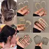 Pasador de Pelo en Forma de U con Perlas para Mujer, Pinza para Moño, Herramienta de Peinado, Pasador Fijo, Nuevo Estilo Chino, Accesorio de Cabello de Alta Gama