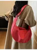 Bolsa Tote Plisada de Alta Gama para Mujer, Estilo Coreano de Moda Tendencia, Bolso de Hombro Cruzado de Gran Capacidad, Bolso Simple de Axila, Comercio Exterior