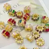 Cuentas de Zirconia que Conservan el Color, Agujero Grande, Cuentas Barril, Cuentas Sueltas para Pulseras DIY, Cuentas Espaciadoras, Materiales para Accesorios de Cuentas