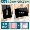 Suporte de Mesa Pequeno Quadro Negro, Quadro Vertical para Exibição de Menu e Preços, Placa Publicitária, Lista de Preços Luminosa Apagável