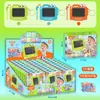 Niños y niñas juegan juguetes de casa un juego de traje de cocina de simulación caja de regalo juguetes educativos regalos institucionales mayoreo