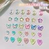 20 accesorios para uñas cristal moca plano Diamante Amor red mariposa Estrella Roja Luna color mágico aurora taladro de uñas