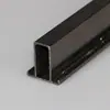 Procesamiento de fábrica perfil de aleación de aluminio para muebles todo aluminio armario sin costuras zócalo de gabinete material de tira decorativa personalización