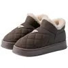 Chinelos de Algodão Impermeáveis para Homens, Novo Estilo Inverno 2026, Calcanhar Fechado, Uso Externo, Sola Grossa, Quente, Com Veludo, Espessado, Tamanho Grande Sapatos de Algodão para Homens