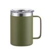Taza de 16 oz Sublimación Asa Taza Taza Aislada de Acero Inoxidable Tapa de Oficina Taza de Café Opción de Regalo de Negocios