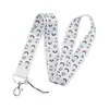 Venta caliente color arcoíris minimalista cordón para teléfono móvil variedad de cinta de poliéster tarjeta de identificación cámara llavero de cuello accesorios