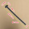 7.5 63cm Negro Plástico Moldeado por Inyección Engrosado 12 Colgantes Supermercado Pp Material Tira Colgante Gancho Embalaje