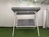 Silla Doble Columpio de Jardín, Mecedora de Hierro Forjado para el Hogar, Silla de Ocio para Balcón, Silla Mecedora Estilo Europeo, Silla Columpio para Niños en Interiores