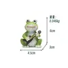 Decoração e Arranjo de Jardim Figuras de Animais, Pequenos Enfeites de Sapo, Paisagem de Jardim para Mesa de Casa Artesanato em Resina