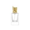 Frasco de Vidro Transparente de Corte Quadrado de 15mm para Perfume com Tampa de Vedação, Frasco Spray Recarregável para Perfume