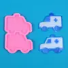 Formas de Silicone para Carros e Sedans, Formas de Bolo Fondant, Utensílios de Cozinha DIY, Formas de Resina Fondant de Chocolate