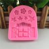 Caducifolio flor pequeña hermosa ventana herramienta de decoración de borde de pastel de azúcar molde de silicona yeso molde pegamento huevo