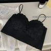 Verão e Primavera novo top tubinho de renda francesa puro anti-exposição alcinha fina costas bonitas lingerie colete feminino sutiã fino