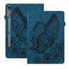 Adecuado para Lenovo Tab P12 Tablet Funda de Cuero Amazon Hd10 2023 Retro Esmerilado Mariposa Tarjetero