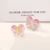 Zhen Tu Super Hada Verano Alta Transparencia Polvo Brillante Azúcar Brillante Caramelo Corazón de Mariposa Parche de Resina Accesorios Decoraciones DIY
