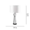 Lámpara de mesa para dormitorio, diseño nórdico simple y moderno, lámpara de noche decorativa de mármol de alta gama para hotel y casa de huéspedes