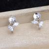 Acessórios DIY Joias de Pérola Prata 925 Base Gota de Água Brincos Suporte Vazio Produtos Semiacabados 9-10 Brincos Simples Jg5916
