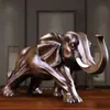 Adornos de Elefante Chino para el Hogar Sala de Estar Gabinete de Vino Gabinete de TV Decoraciones Adornos Artesanías de Resina Regalos de Inauguración