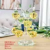 Árbol de Manzana de Cristal Árbol de la Paz Decoración Creativa para Sala de Estar Regalo Entrada Mueble de TV Aparador de Vino Adornos de Decoración para el Hogar