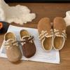 Zapatos Birkenstock Slip-On de Aspecto Elegante Otoño e Invierno 2025 Nuevos Planos de Suela Gruesa que Aumentan la Altura Punta Redonda Perezosa Medios Zapatos para Mujer Ropa de Exterior