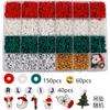 Traje de cerámica blanda DIY de 24 cuadrículas de Amazon para niña, cuentas de arcilla, colores navideños, accesorios con cuentas CCB.