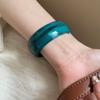 Pulsera Redonda de Acrílico Deslavada Macaron, Moderna, Sencilla y Versátil, Pulsera de Nicho de Gama Alta para Mujer