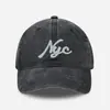 Gorra de Béisbol Bordada con Letras para Mujer, Protección Solar, Sombrero Casual Versátil, Gorra de Pico de Algodón Lavado Vintage, Suministro Directo de Fábrica