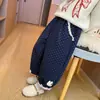 Pantalones de Forro Polar para Niñas Invierno Elegantes Versión Coreana para Niños Pantalones Largos Engrosados para Niñas de 2-3, 4-5, 6-7 Años Pantalones Casuales