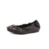 ¡Zapatos mecedores para quedarse en casa! Zapatos slip-on redondos de tacón bajo con lazo juguetón y lindo para mujer, colección de otoño 2026